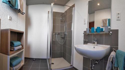 Fürdőszoba, Ferienwohnung Grimm in Freigericht (Hessen)