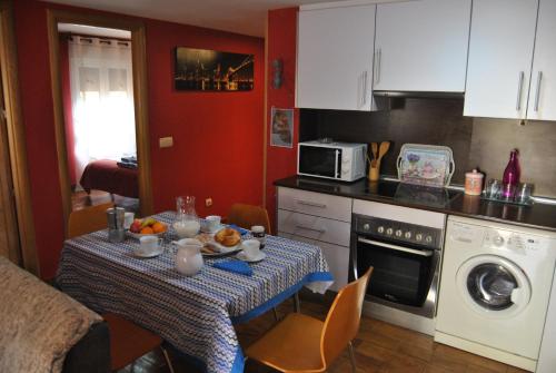 köök, Apartahotel Rural CollaRubio Luxury in Collado Mediano