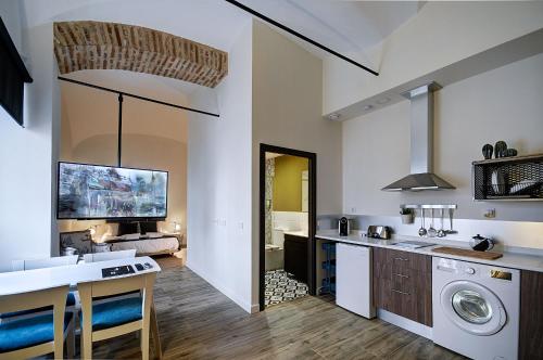 주방, Apartamentos AL-QAZERES LUXURY La Concepción (Apartamentos AL-QAZERES LUXURY La Concepcion) in 카세레스 시티 센터