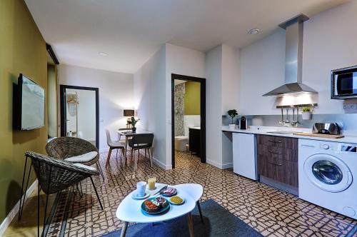주방, Apartamentos AL-QAZERES LUXURY La Concepción (Apartamentos AL-QAZERES LUXURY La Concepcion) in 카세레스 시티 센터