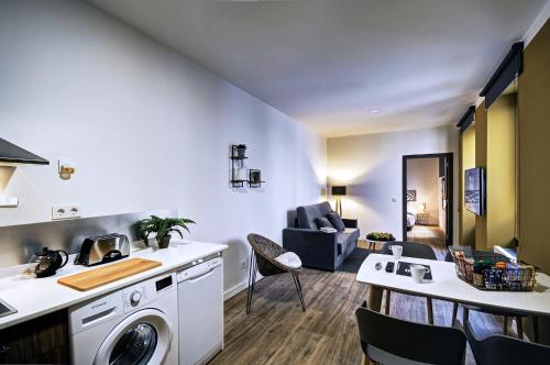 주방, Apartamentos AL-QAZERES LUXURY La Concepción (Apartamentos AL-QAZERES LUXURY La Concepcion) in 카세레스 시티 센터