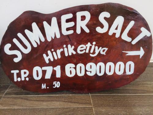 Summer Salt Hiriketiya
