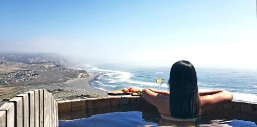 Kilátás, Casa Las Puyas Top Hill Incredible View + Hot Tub in Navidad