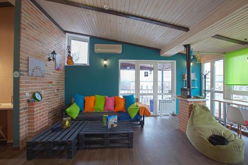 gedeelde lounge/tv-ruimte, Dream Hostel Odessa in Odessa