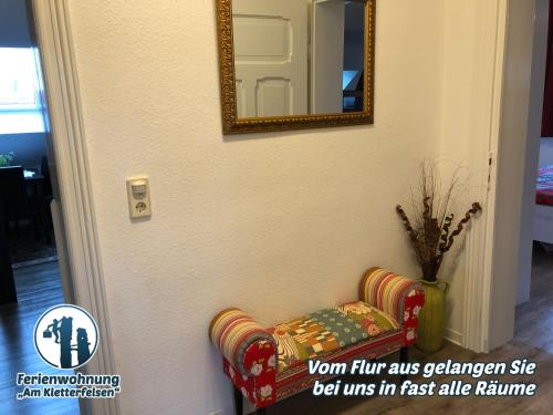 Iekārtas, Ferienwohnung "Am Kletterfelsen" in Krauschwitz