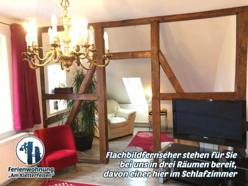 Iekārtas, Ferienwohnung "Am Kletterfelsen" in Krauschwitz