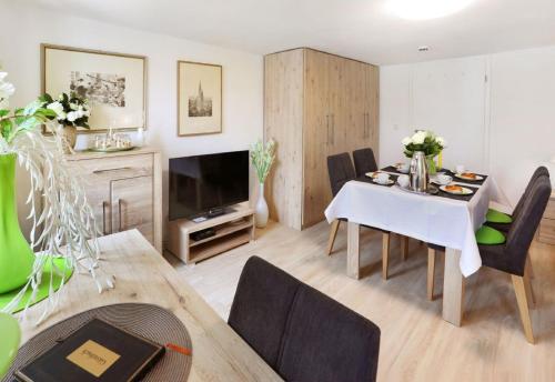 設施, Ferienwohnung am Regierungsplatz in 蘭茨胡特