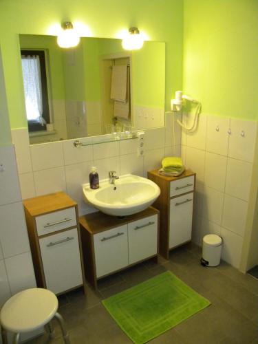 ห้องน้ำ, Ferienwohnung Kuhl in แฟรงค์เฟิร์ต (โอเดอร์)