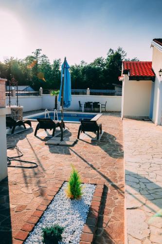 Balkons/terase, HA-LU 1 - Holiday Relax Home in Ruzici