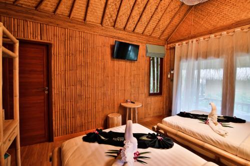 Twin room, garden