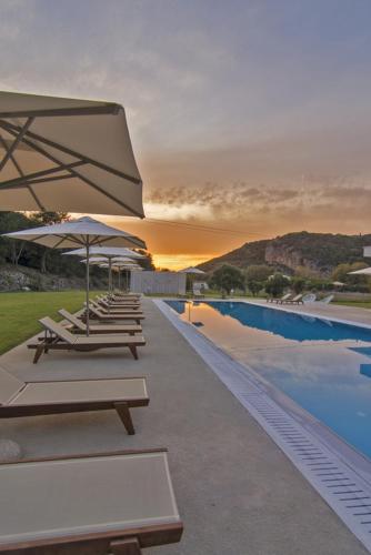 Swimming pool, Olivista Hotel in Karavostasi