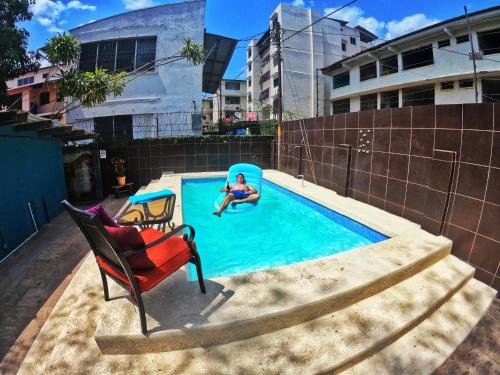 Piscina, Hostel Mamallena in Ciudad de Panamá