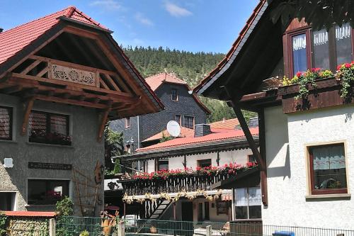 Erkély/terasz, "Haus Ulla" in Bad Blankenburg