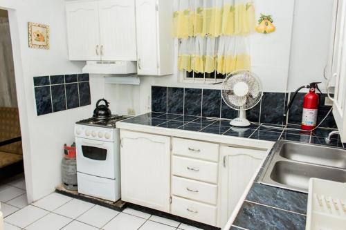 Kitchen, Tonys Guest House in Port Of Spain