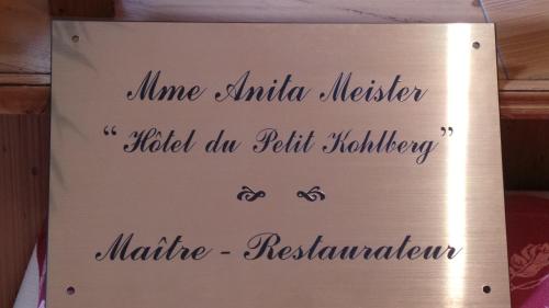 Hotel Restaurant Le Petit Kohlberg