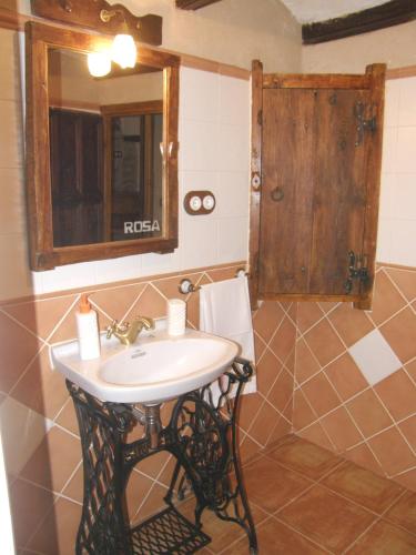 Salle de bain, Casa rural Rosa in La Fresneda (Aragon)