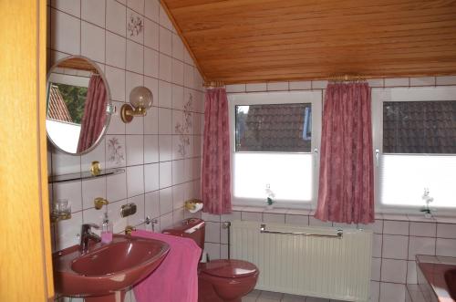 Ванна кімната, Ferienwohnung Grensemann in Шневердінген