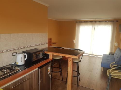 مطبخ, Cabana Vista Bahia Algarrobo in Algarrobo