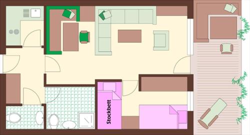 One-Bedroom Apartment (2-4 Adults) 