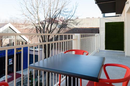 balkon/terras, Hotel Forum Garni in Subotica