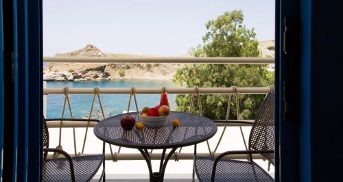 Balcony/terrace, Agios Pavlos Hotel in Lampi