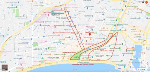 Appartement moderne 4p hypercentre de nice