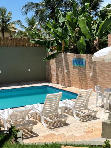 Swimming pool, Pousada Reserva do Tombo Lounge Hostel near Marcao Pier Chopp