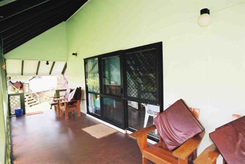 Balkon/Terrasse, Gina's Garden Lodges in Aitutaki