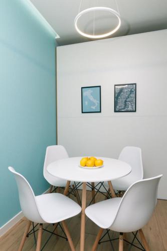 Happy apartment, warmth, comfort, turquoise