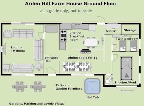 Arden Hill Farmhouse with Hot Tub and Snooker Table - image 5