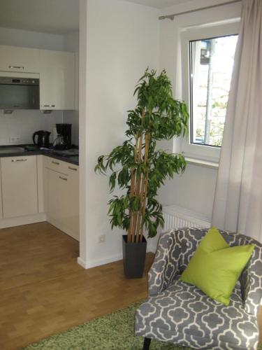 Hochwertiges Apartment im Grunen, zentral gelegen, ruhig, Balkon