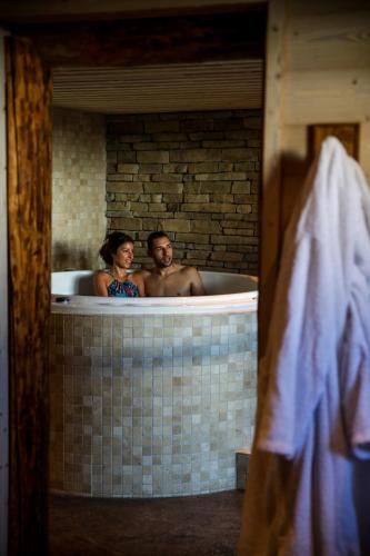 Hot tub, Le Paquis near Le Bouchon Montagnard