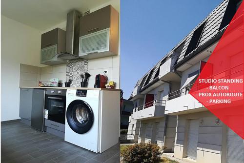 Studio neuf standing -balcon prox autoroutes