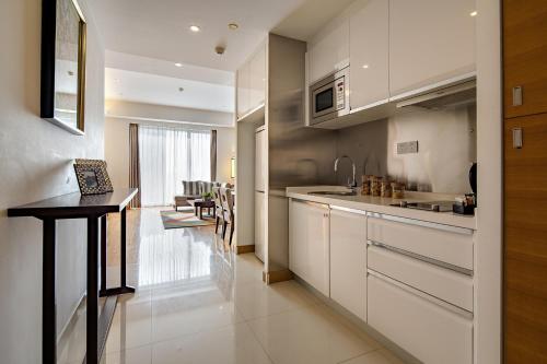 kuhinja, Hangzhou Shama Heda Serviced Apartments in okrožje Xia Sha