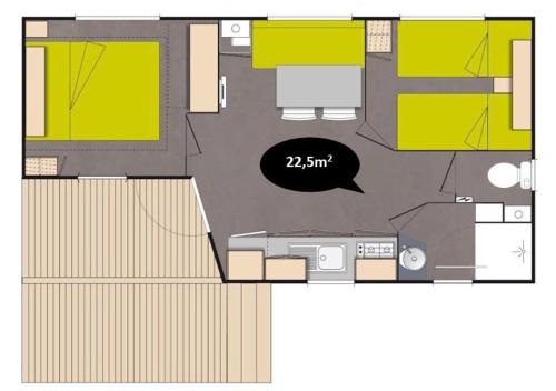 2 bedrooms, 4 beds