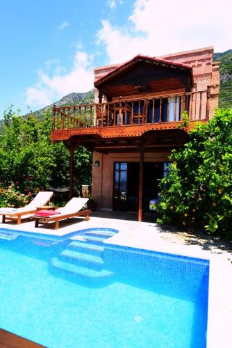 Villa Chateau Kalkan - Sea View And Turkish Bath