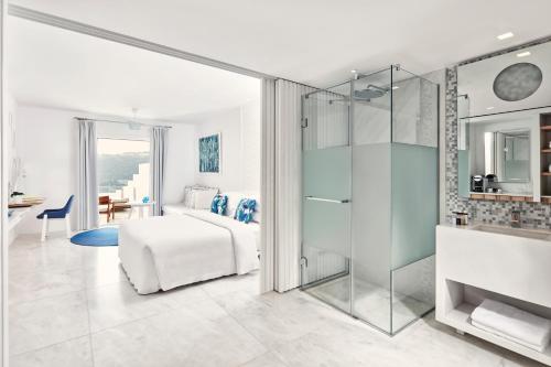 Grande Chambre Bleue avec Piscine Privée