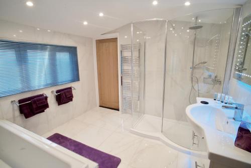 Baño, Luxurious Rural Cabin with Hot Tub in Worthing