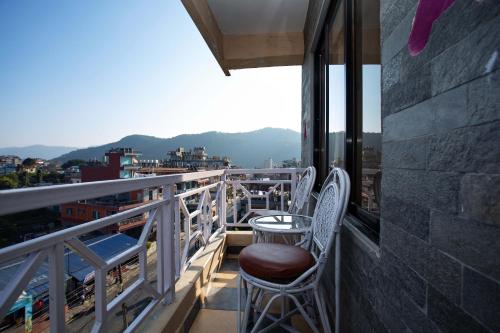 Balcony/terrace, Hotel Orchid in Pokhara