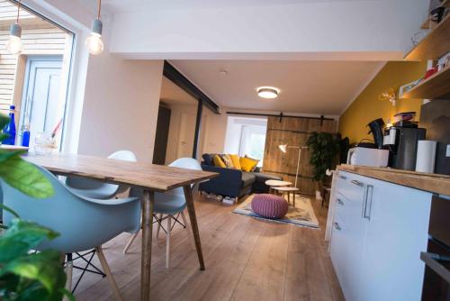 مطبخ, kleineHauszeit das Ferienhaus am Grimnitzsee in جوشيمستال