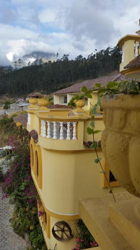 Erkély/terasz, Hostal Curinan in Otavalo