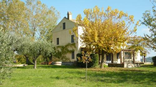 A szálláshely kívülről, Casale Oliva in a landscape of oaks, olive e cherry trees in Santa Vittoria in Matenano