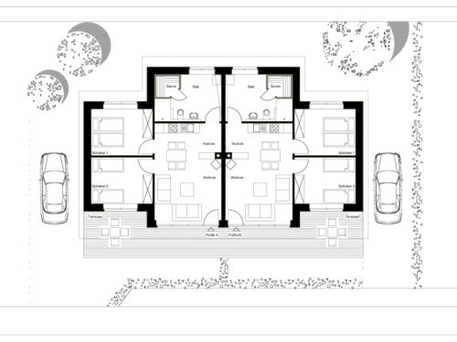 Ferienhaus mit eingezaeuntem Garten Ferienhaus mit eingezaeuntem Garten