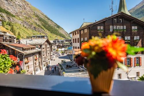 Utsikt, Hotel Weisshorn in Zermatt