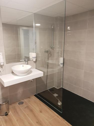 Fürdőszoba, Hostal Cabanas in Canada Del Hoyo