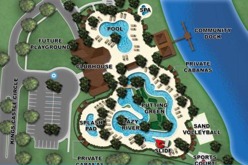 F - New 4 Bedroom Home - 5 Miles to Disney - Free Water Park - Private Pool in Kissimmee, USA