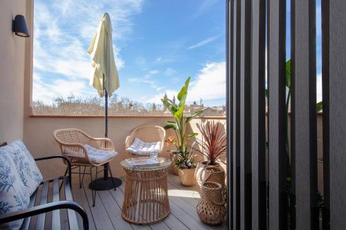 Chambre double, supérieure, avec vue, terrasse
