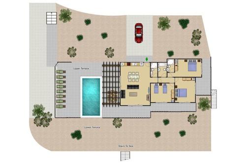  Syvota Villa Sleeps 9 Pool Air Con WiFi in Syvota