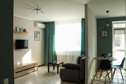 Blue apartments on Kotsyubinsky Avenue in Vinica