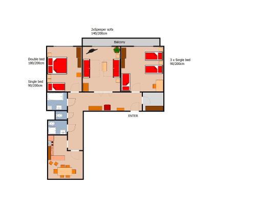 Apartment with Balcony image 2